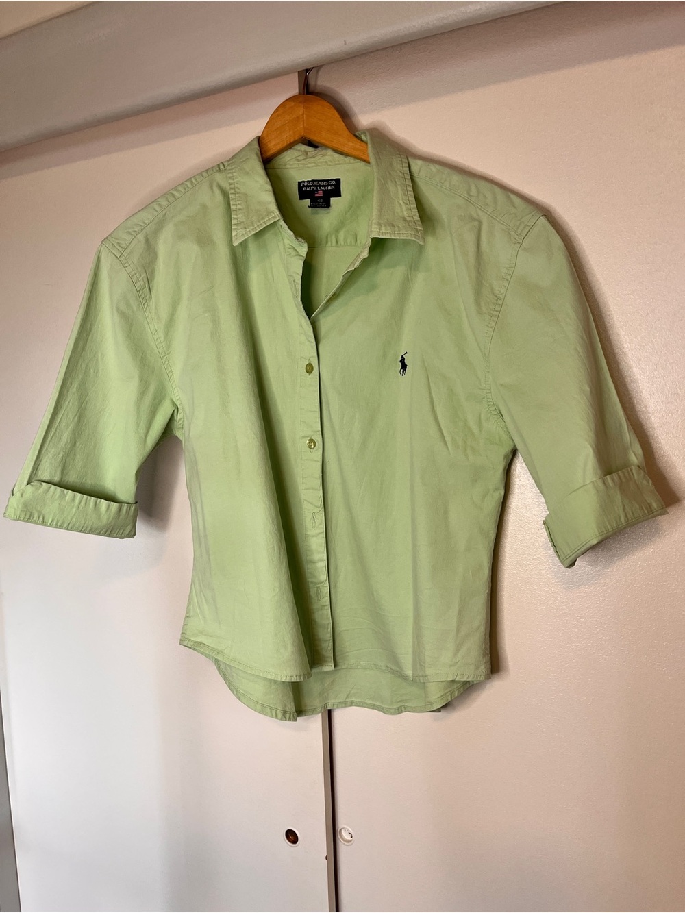 Ralph Lauren Pastel Green Button-Down Shirt